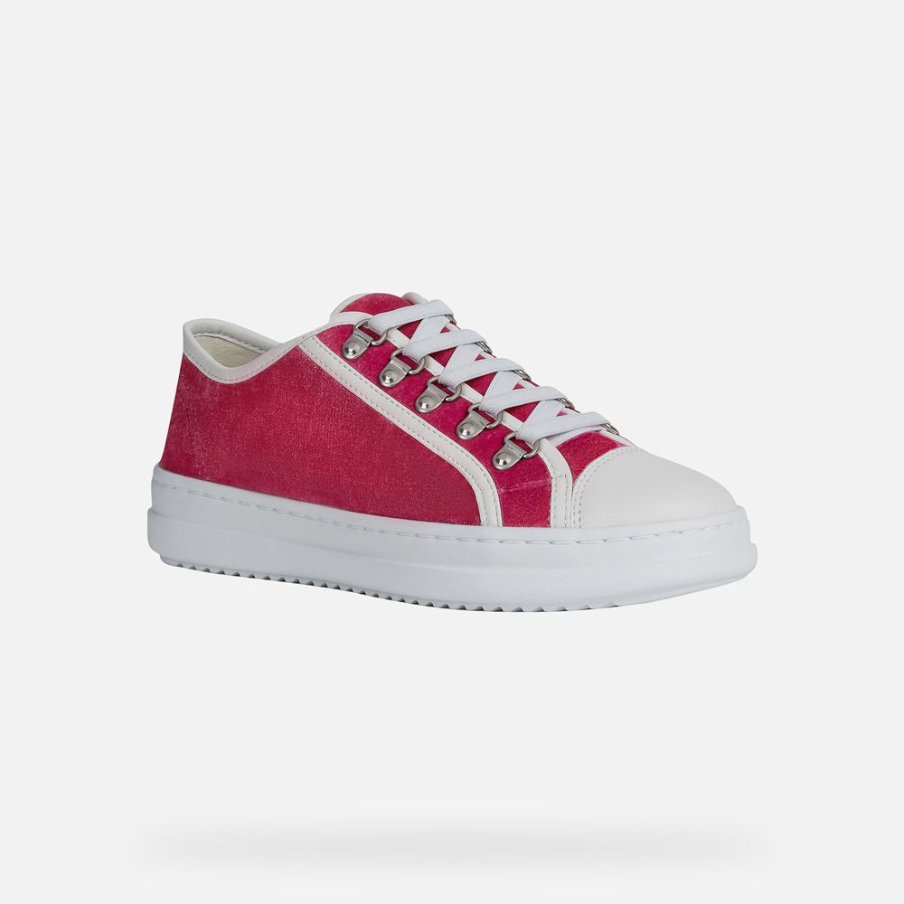 Geox Sneakers Red/White Pontoise - Geox Womens Shoes - ECQDFB764